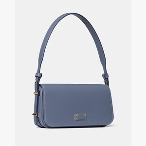 Kate Spade New York Liv Small Leather Shoulder Bag - Cinder Gray, NWT